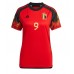 Belgien Romelu Lukaku #9 kläder Kvinnor VM 2022 Hemmatröja Kortärmad
